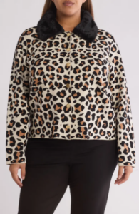 Nordstrom Rack — Isa Faux Fur Collared Cardigan